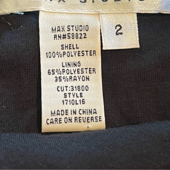 Max Studio Women’s Blk Faux Leather Mini Skirt SZ 2 - Picture 4 of 7